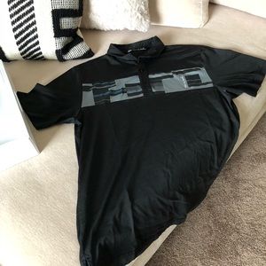 Travis Mathew Black golf Polo shirt Size Large